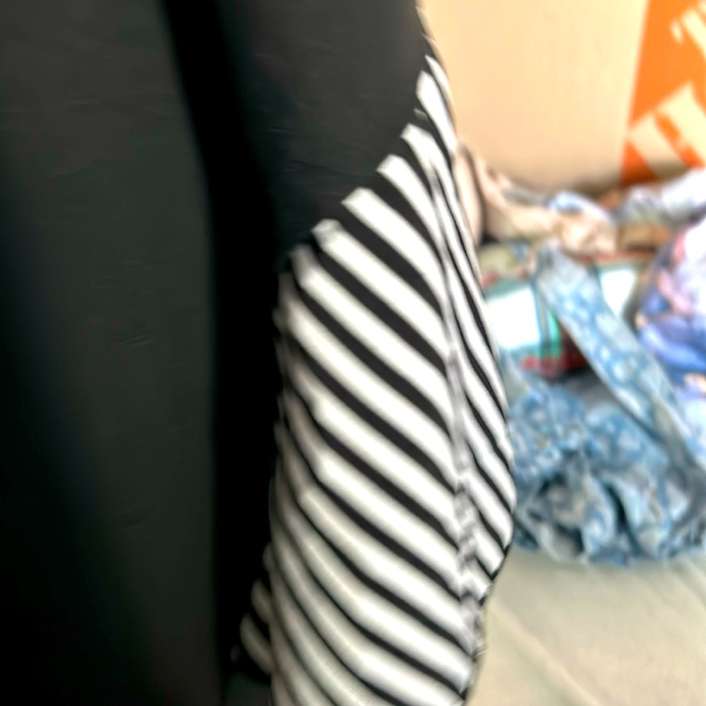 Black Shirt with Black&White butterfly sleeves.